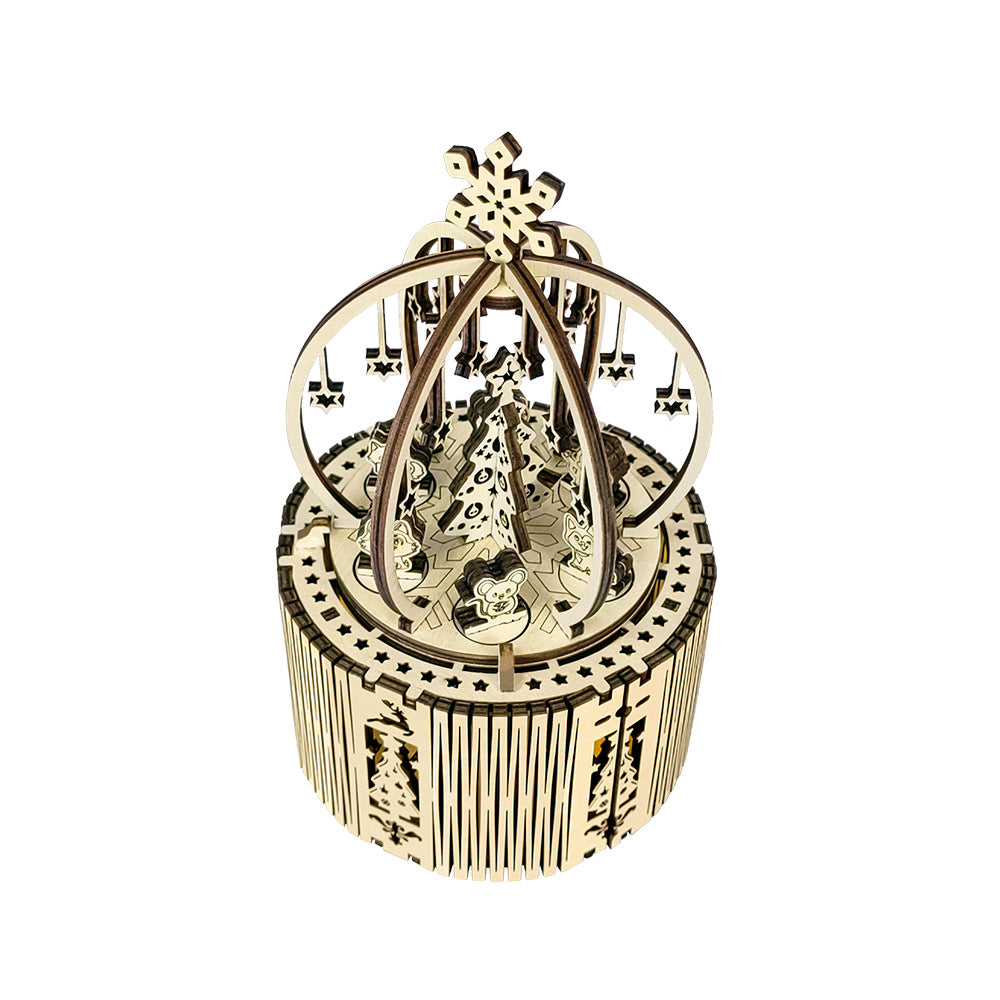 Handmade Wooden Three-dimensional Puzzle Octave Box Toys