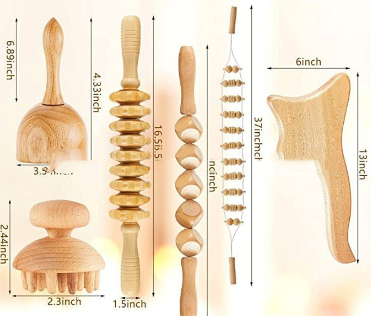 Beech Wood Massage Tendon Stick Scraping Board Wood