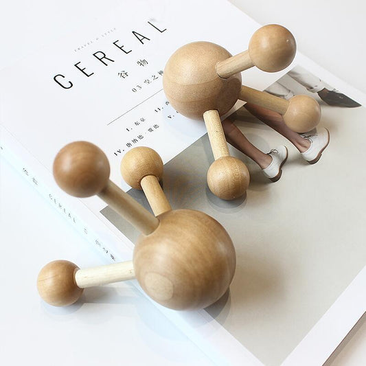 Wooden Head Octopus Scalp Meridian Massage