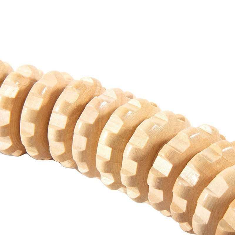Wooden Wheel Solid Wood Massager Whole Body