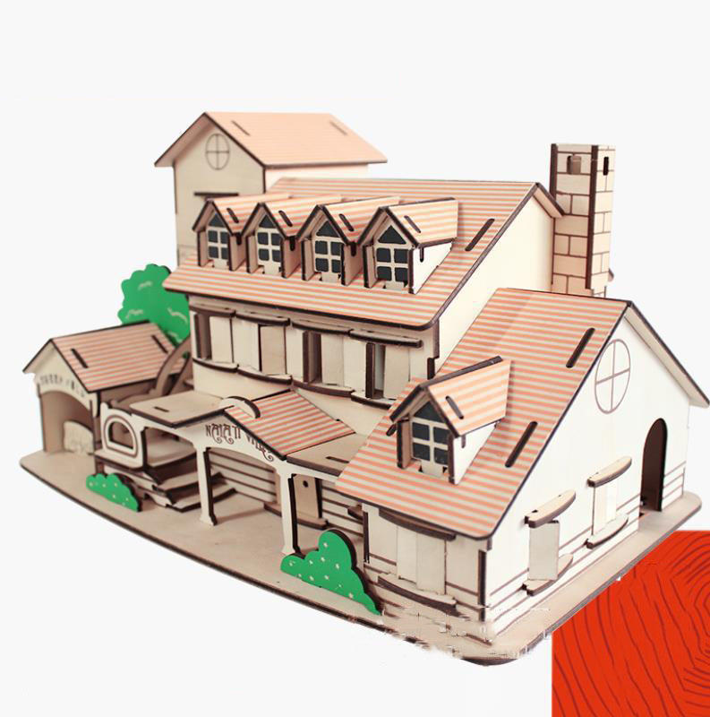 Decoration wooden puzzle