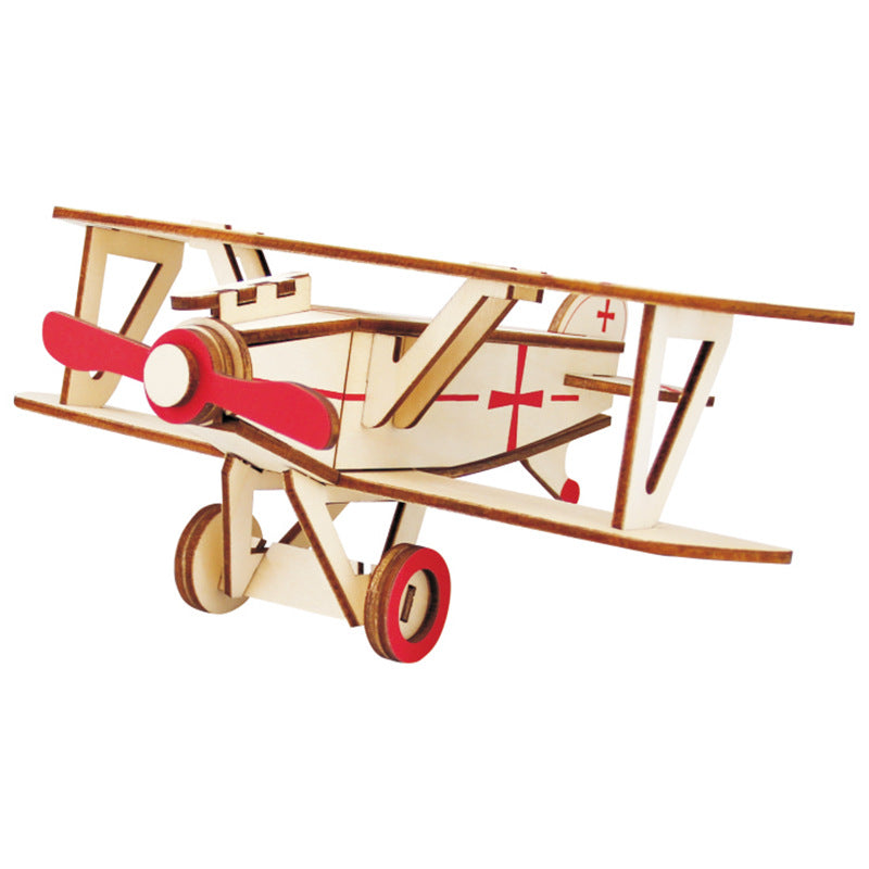 Wooden 3D three-dimensional puzzle