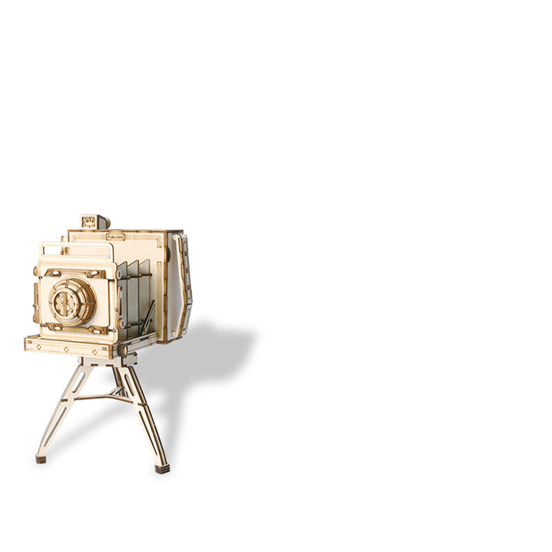 Wooden handmade assembled jigsaw puzzle