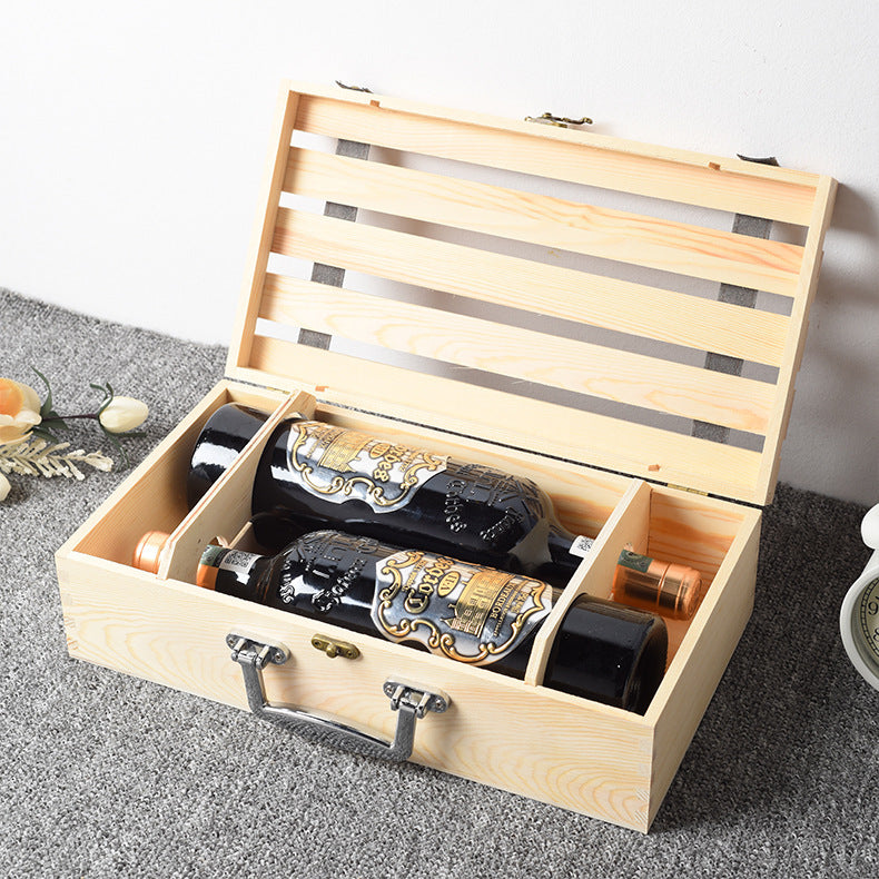 New Wooden Box Wine And Beverage Bag