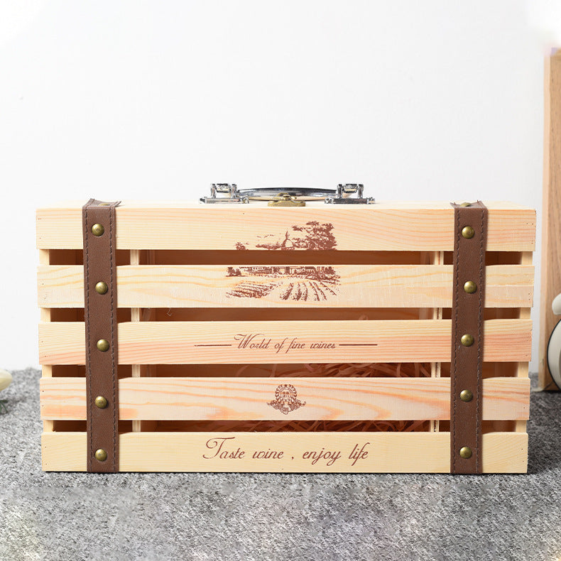 New Wooden Box Wine And Beverage Bag