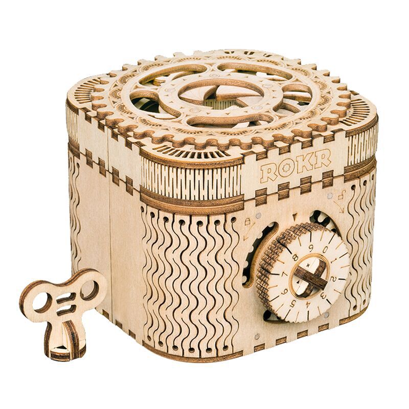 Wooden handmade assembled jigsaw puzzle