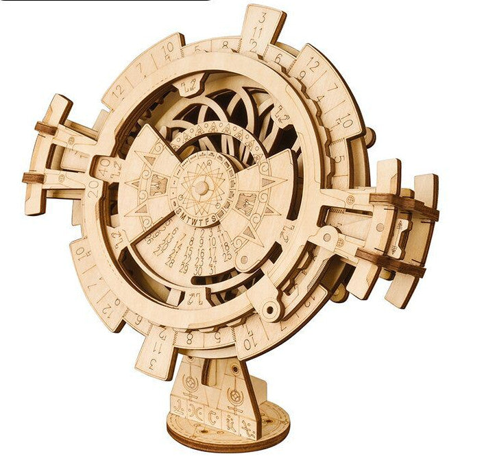 Wooden handmade assembled jigsaw puzzle