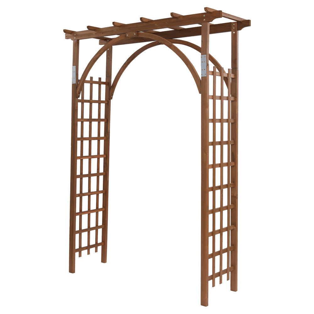 7FT Dark Brown Garden Arch