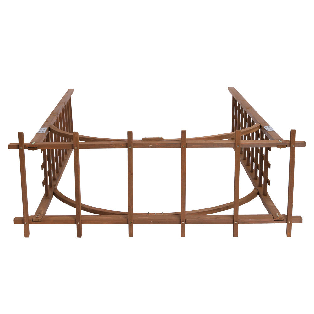 7FT Dark Brown Garden Arch