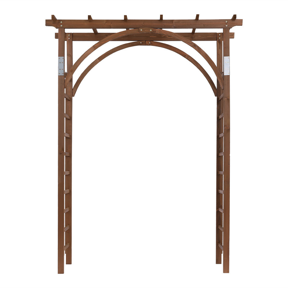 7FT Dark Brown Garden Arch