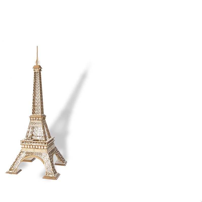 Wooden handmade assembled jigsaw puzzle