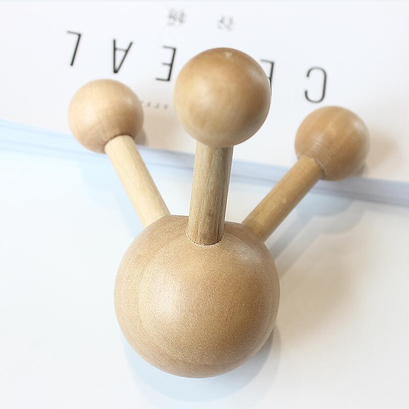Wooden Head Octopus Scalp Meridian Massage