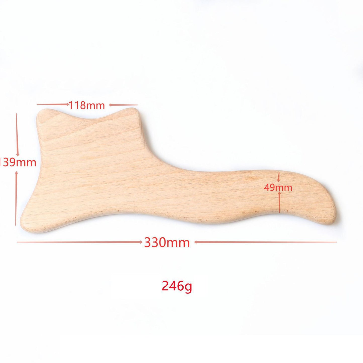 Beech Wood Massage Tendon Stick Scraping Board Wood