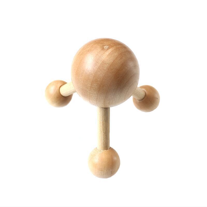 Wooden Head Octopus Scalp Meridian Massage