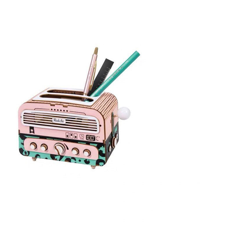 Wooden handmade assembled jigsaw puzzle