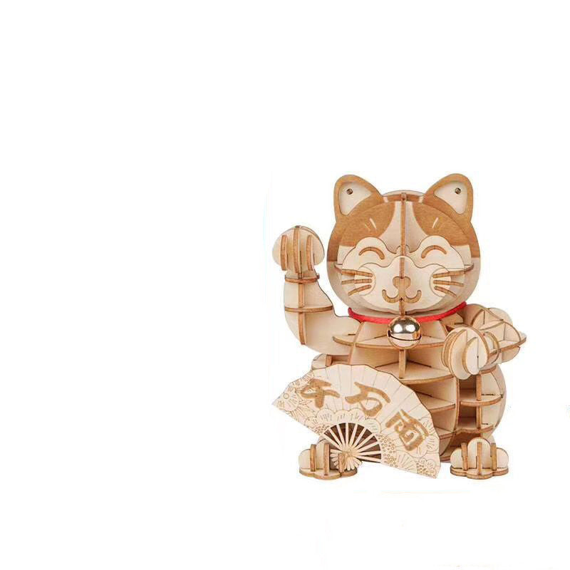 Wooden handmade assembled jigsaw puzzle