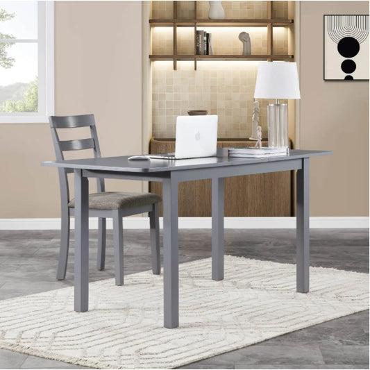 59 Extendable Dining Table, Modern House Dining Room Table For 4-8, Wooden Kitchen Table , Dining Room, Working Office, Home Living Room Furniture For Small Space, Dark Gray