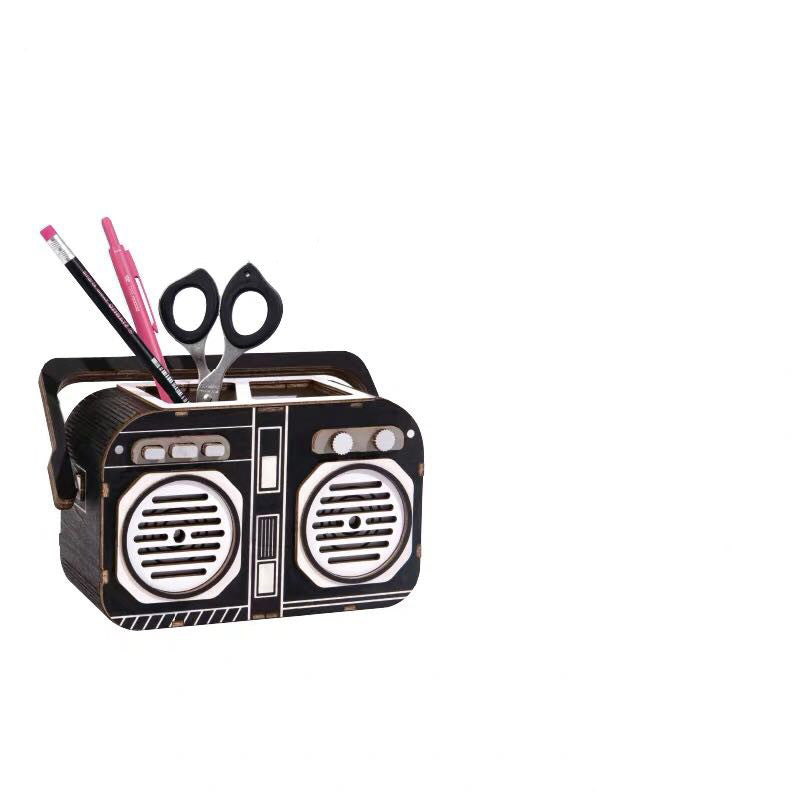 Wooden handmade assembled jigsaw puzzle