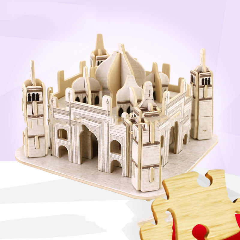3d wooden three-dimensional puzzle