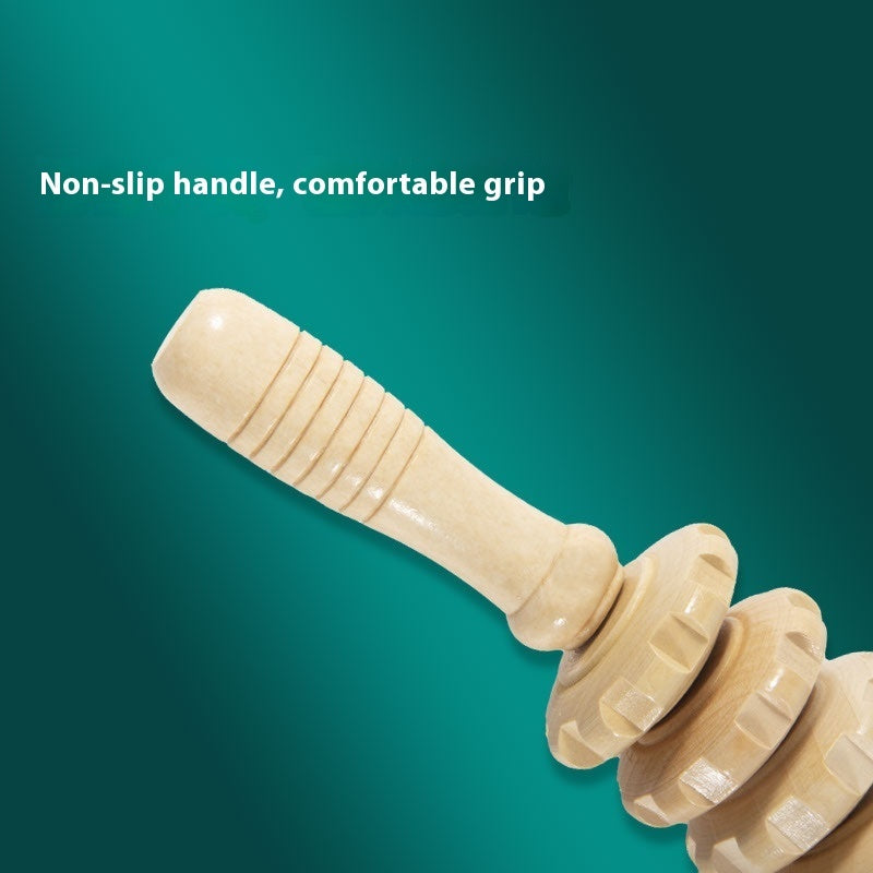 Wooden Wheel Solid Wood Massager Whole Body