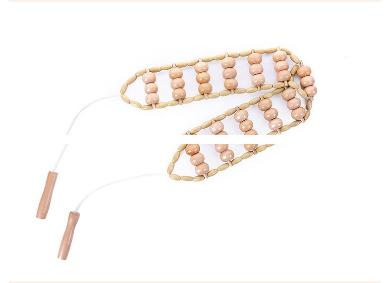 Pull Back Wooden Ease Of Use Manual Back Strip Massage Meridian Neck Massager Roller