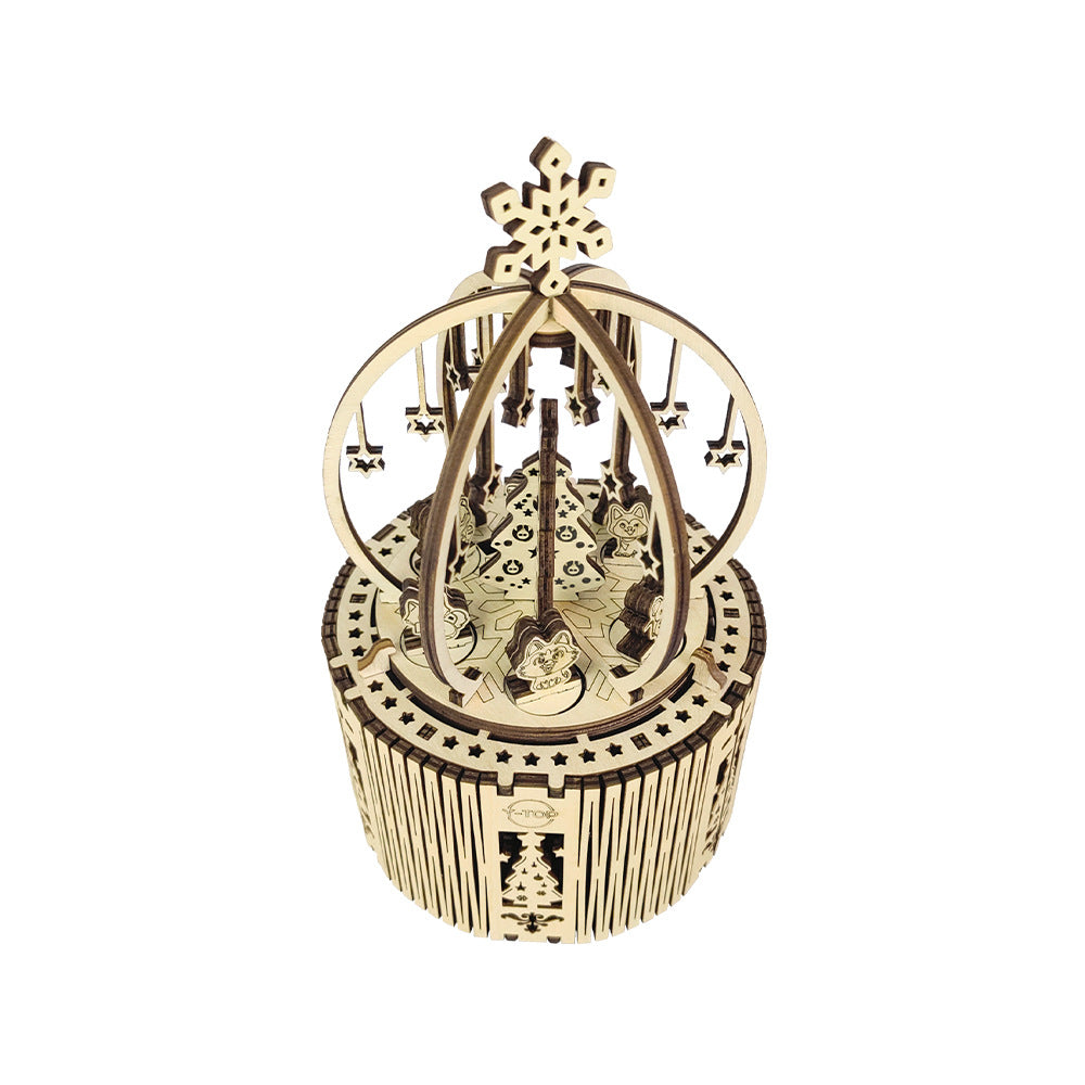 Handmade Wooden Three-dimensional Puzzle Octave Box Toys