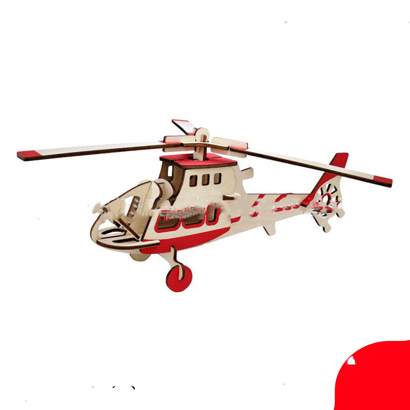 Wooden 3D three-dimensional puzzle