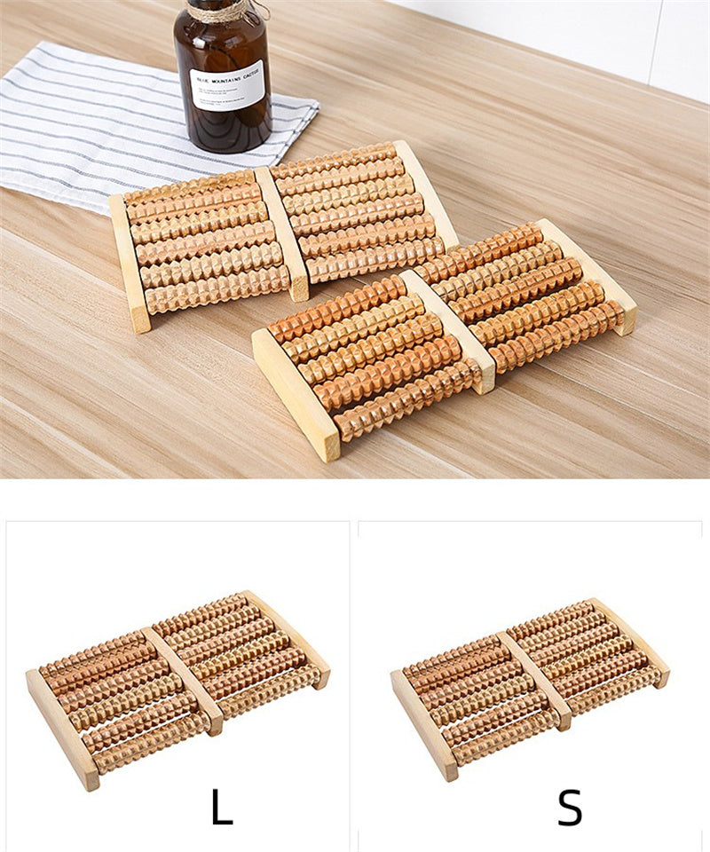 Foot Sole Foot Massager Wooden Roller Type Solid Wood