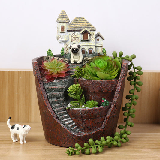 Succulent Ornament Decoration Garden Micro Landscape Plant Bonsai Flower Pot