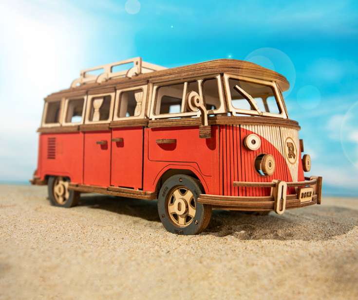 Classical Camper Van Wooden Puzzle