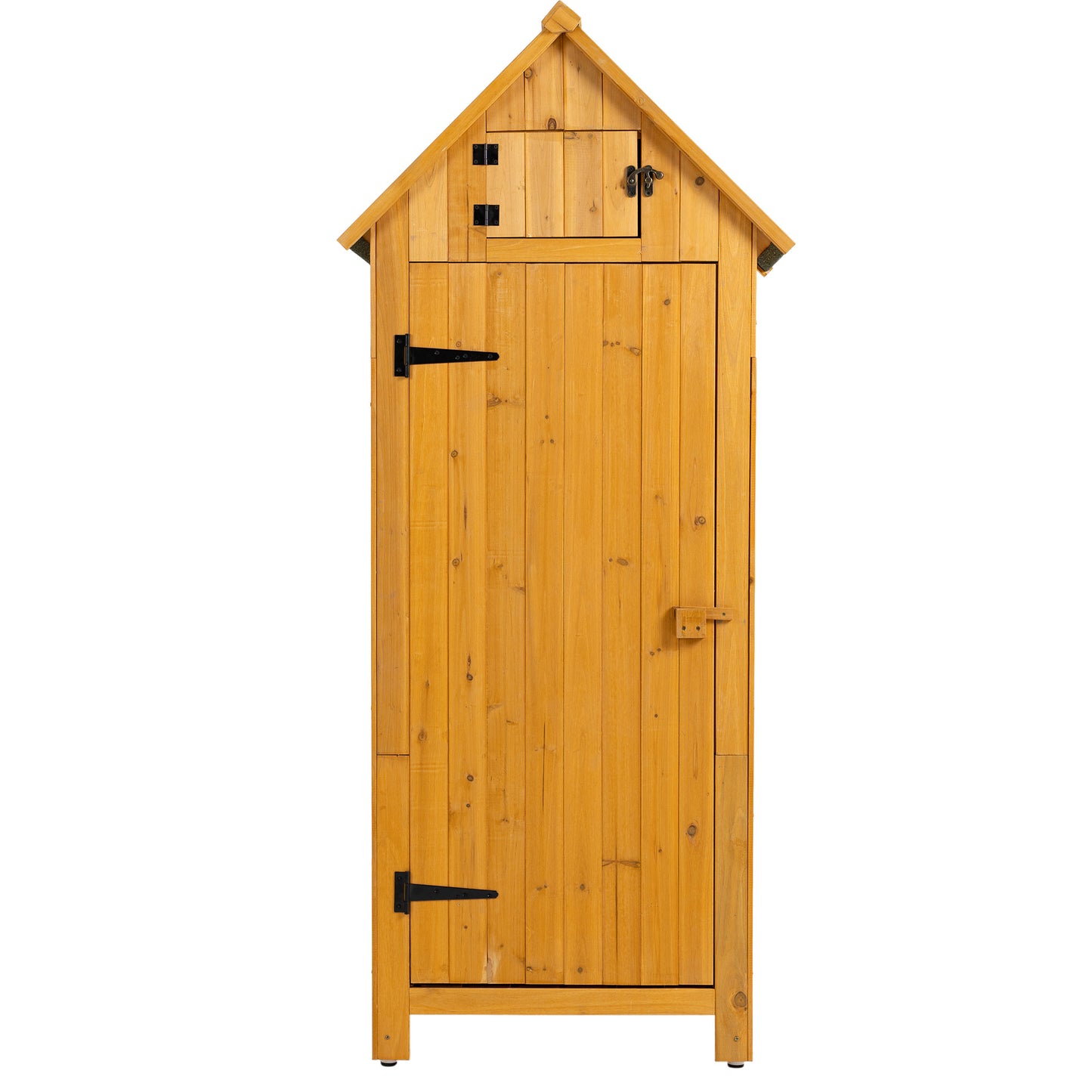 Outdoor Storage Cabinet Tool Shed Wooden Garden Shed Natural