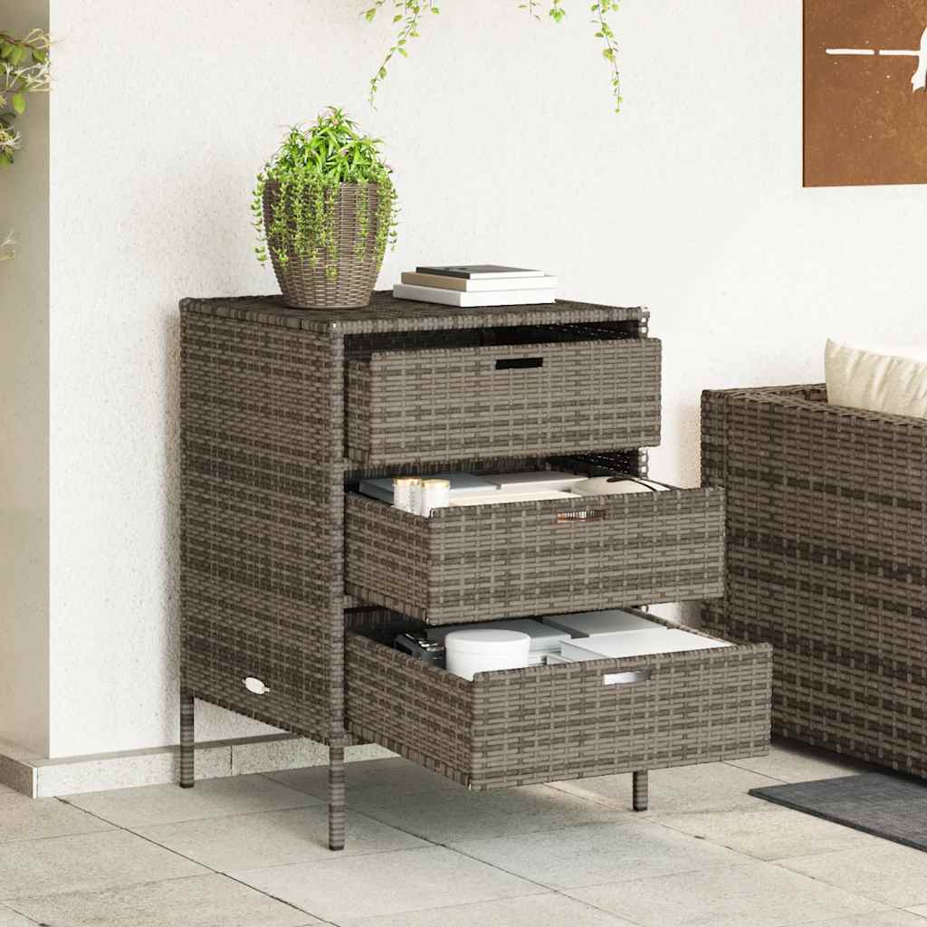 Garden Cabinet 55x Poly Rattan Garden Cabinet 55x