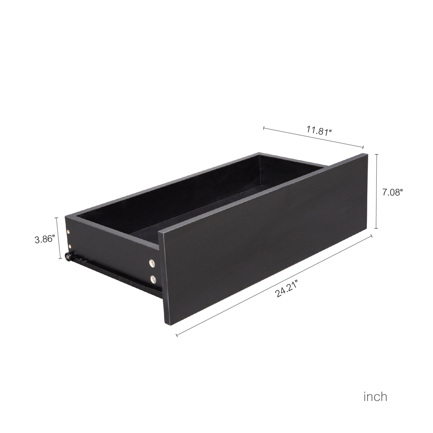 4 Drawer Dresser, Chest Of Drawers Without Handle,Black Dresser For Bedroom Waterproof, Modern Wooden Cabinet With Sturdy Frame For Living Room, Entryway, Bedroom, Hallway, Office