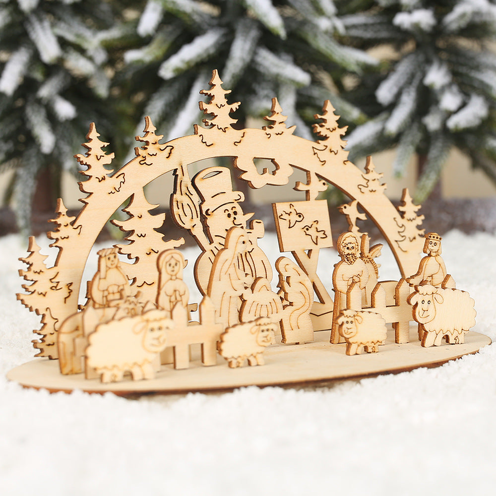 Christmas Decorations Wooden Diy Ornaments