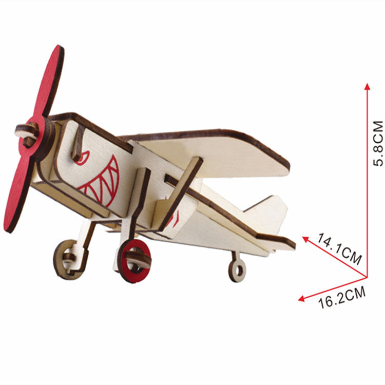 Wooden Puzzle Stereo Puzzle DIY Handmade Children