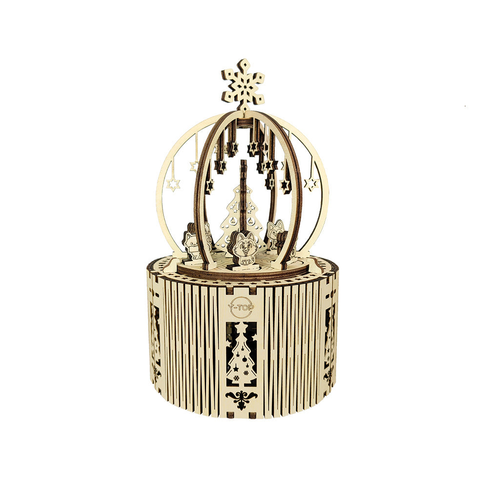 Handmade Wooden Three-dimensional Puzzle Octave Box Toys