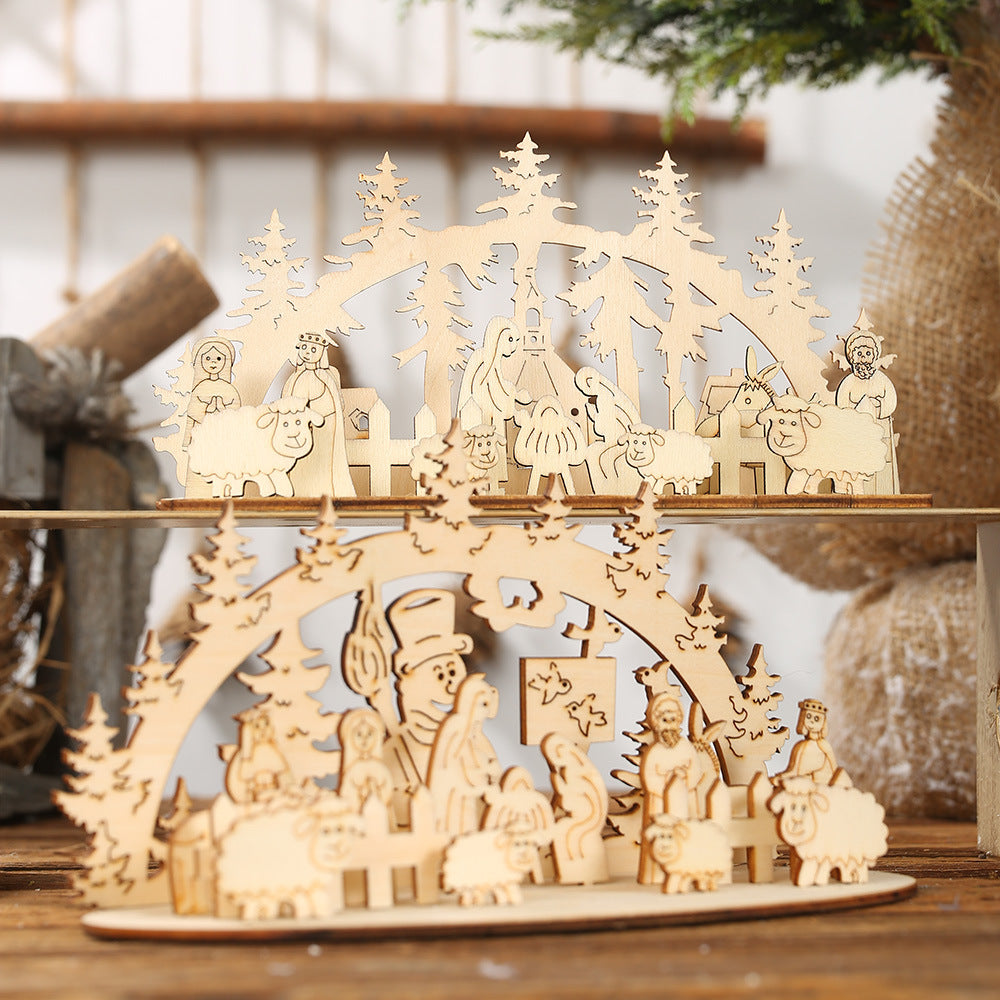 Christmas Decorations Wooden Diy Ornaments