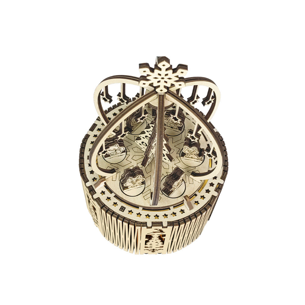 Handmade Wooden Three-dimensional Puzzle Octave Box Toys