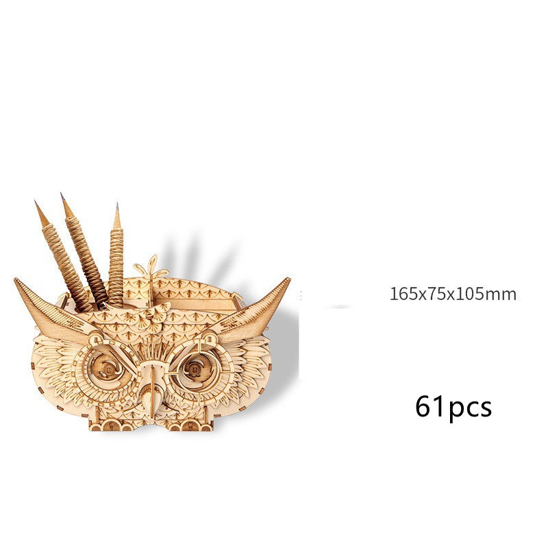 3D Puzzle Handmade DIY Wooden Assembled Desktop Ornament