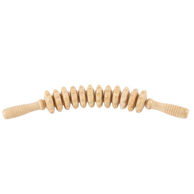 Wooden Wheel Solid Wood Massager Whole Body