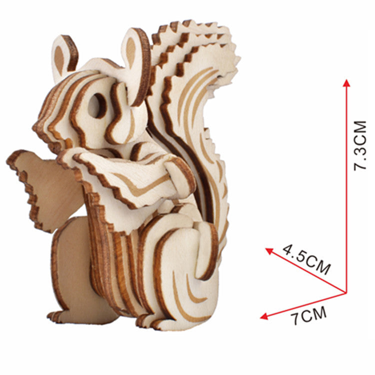 Wooden Puzzle Stereo Puzzle DIY Handmade Children