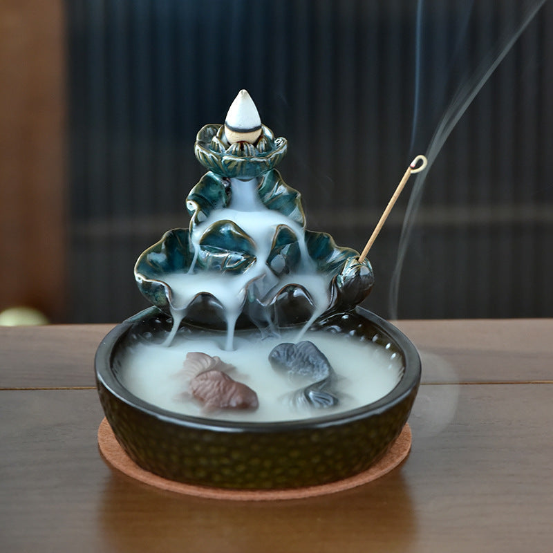 Every Year There Is A Lotus Flower Aroma Backflow Incense Burner