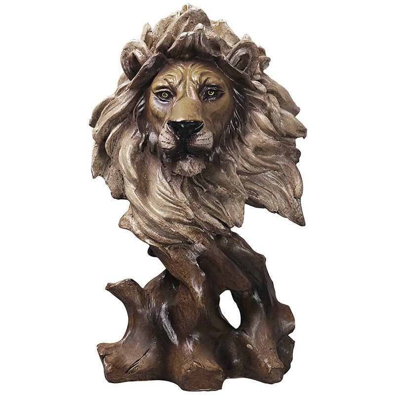 Home Creative Imitation Wood Root Animal Head Eagle Head Ornament