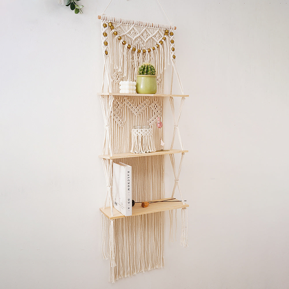 New Bohemian Handwoven Tapestry Shelf