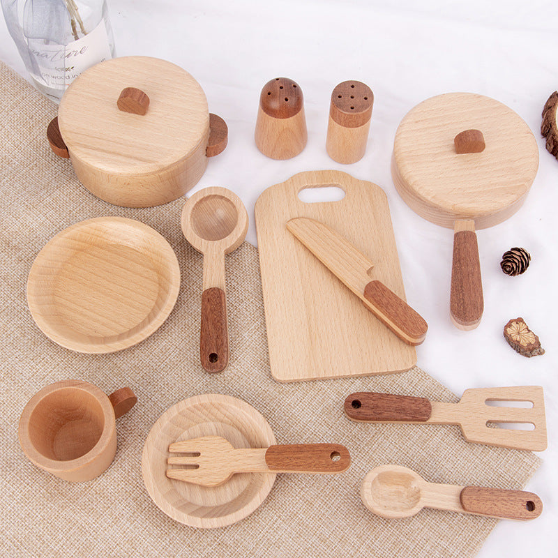 Children's play house educational wooden kitchen toy