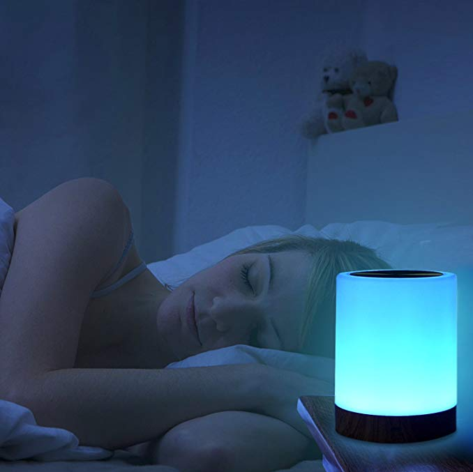 Wood grain charging night light