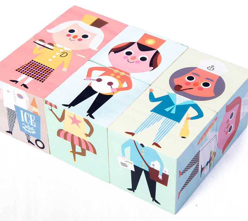 3D standing volume wooden toys