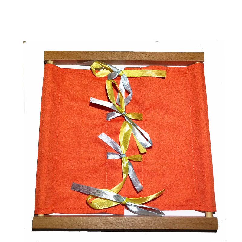 Wooden button frame toys