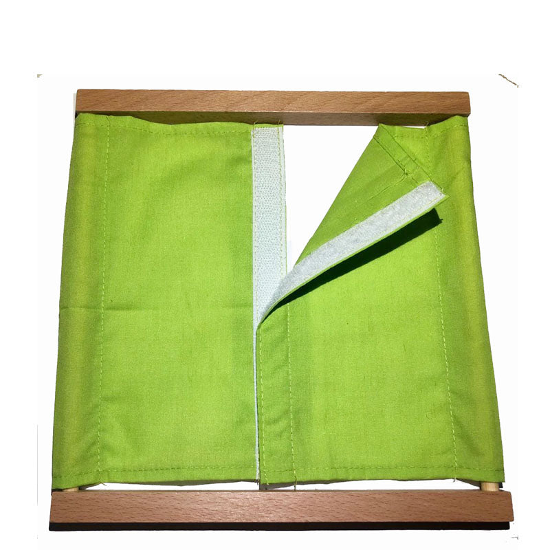 Wooden button frame toys