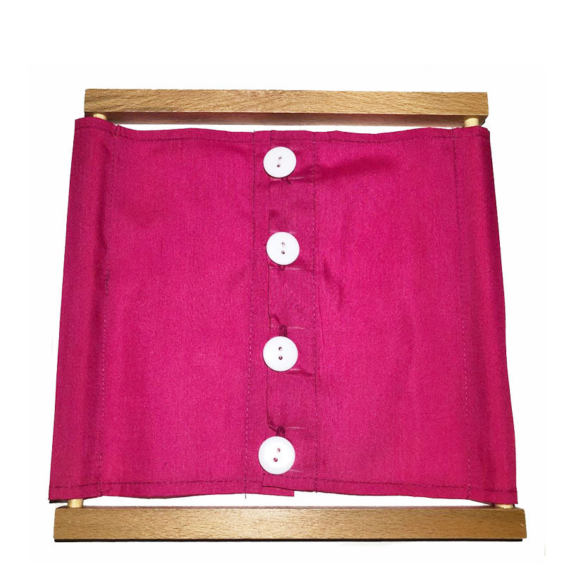 Wooden button frame toys